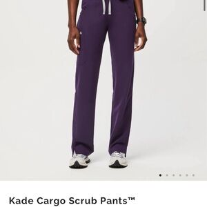 Figs scrub pants in purple jam